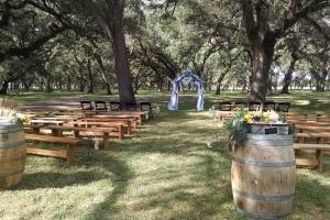 This arbor will soon see another couple wed.
