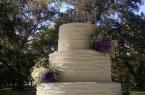 Beautiful wedding cakes are a frequent occurrence at Bird Island Lake Ranch.